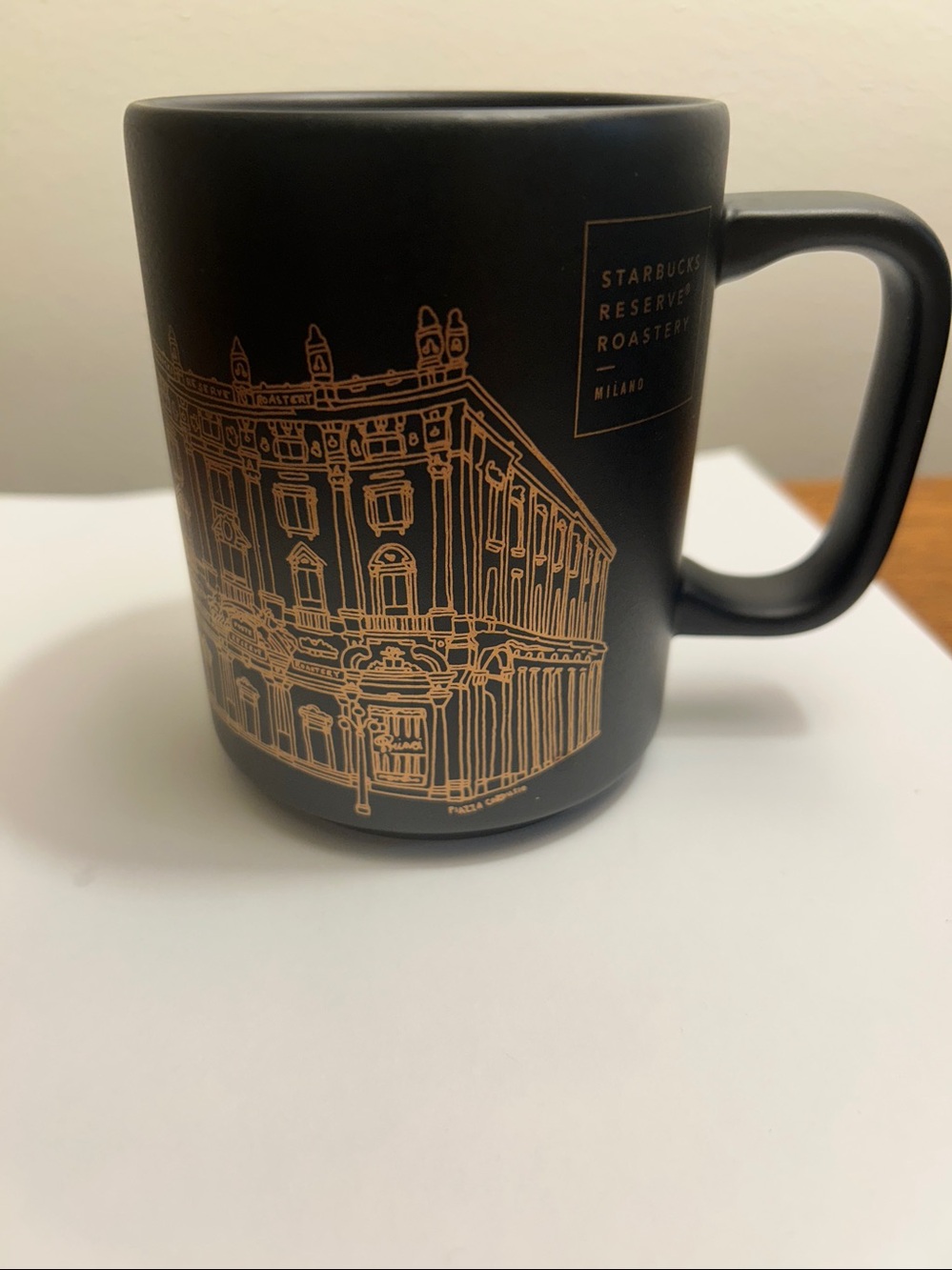 Starbucks Reserve Roastery Milano 2018 Limited Ed Coffee Mug 12oz Black Copper